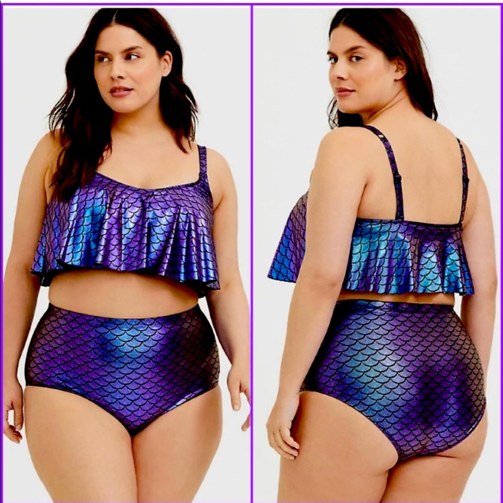 Torrid Flounce Mermaid Bikini Top